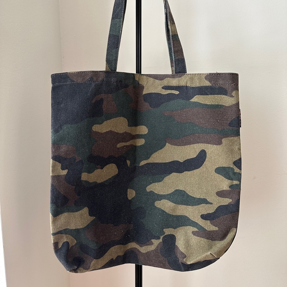 J crew camouflage tote.